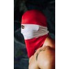 PGWEAR Polyester Balaclava, white/red, Unit size