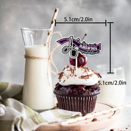 18pcs Pink Glitter Cap Dessert Cupcake Topper Congrats Grad Theme Decorations Preschool High School College Graduation Party Decor Supplies