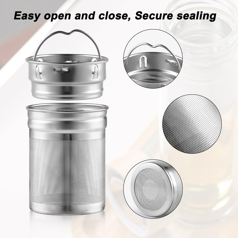 Tea Infuser Basket with Lid by Sivaphe, Large Tea Strainer
