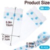 BEIQIYA 20pcs Disposable Dog Boots with Self-Adhesive Bandage, Waterproof Dog