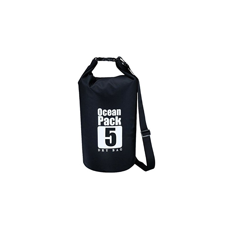 PR-DRYBAG5-BK Waterproof Bag, Dry Bag, 1.6 gal (5 L), Compact