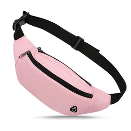 Long Keeper Waist Fanny Pack for Women Men, Waterproof Bum Bag Dog Walking Running Hiking Waist Packs with Adjustable Belt for Sport Travel Outdoor