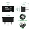 YOOREAL Digital AC/DC Hour Meter,Resettable Hours for Generator Air Compressor