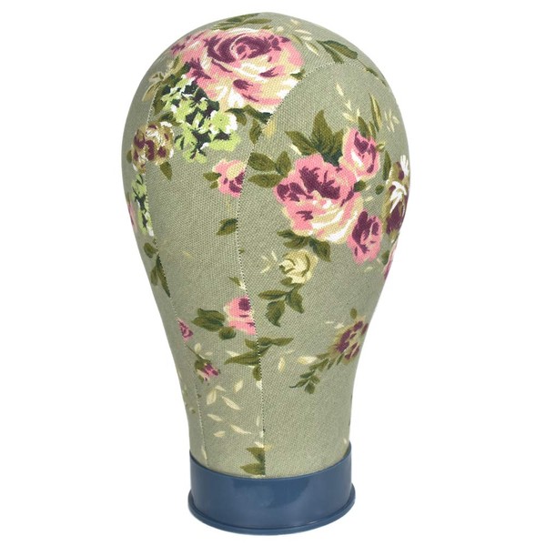 MIAOMANZI Wig Head Stand Cork Canvas Block Durable and Sturdy