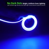 JOYLIT 4MM Width Neon LED Strip Lights Blue 16.4FT/5M, 24V