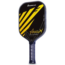 Carbon Fiber Pickleball Paddle – 16mm Poly Core, Lightweight Power Paddle with Textured Surface for Spin & Precision, Designed for Men and Competitive Play (Black)