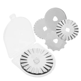 LIFKOME 10Pcs Rotary Cutter Replacement Blades Sharp Blades for Quilting Sewing Scrapbooking DIY Projects Compatible with Olfa Durable Precise Cutting