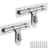 ASelected 2 Pcs Gate Bolt Lock 6 in(152Mm) Heavy Duty