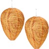 DECYOOL 2 Pack Wasp Nest Decoy Wasp Deterrent for Hornets