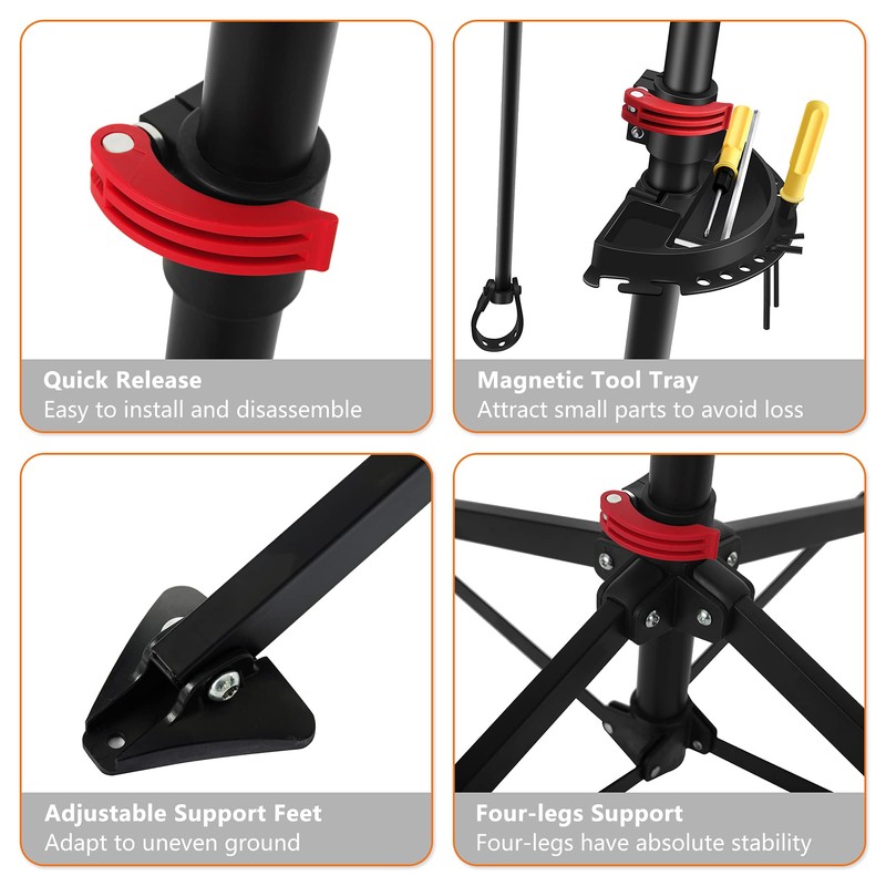 UNISKY Bike Repair Stand for Maintenance Height Adjustable Rack with