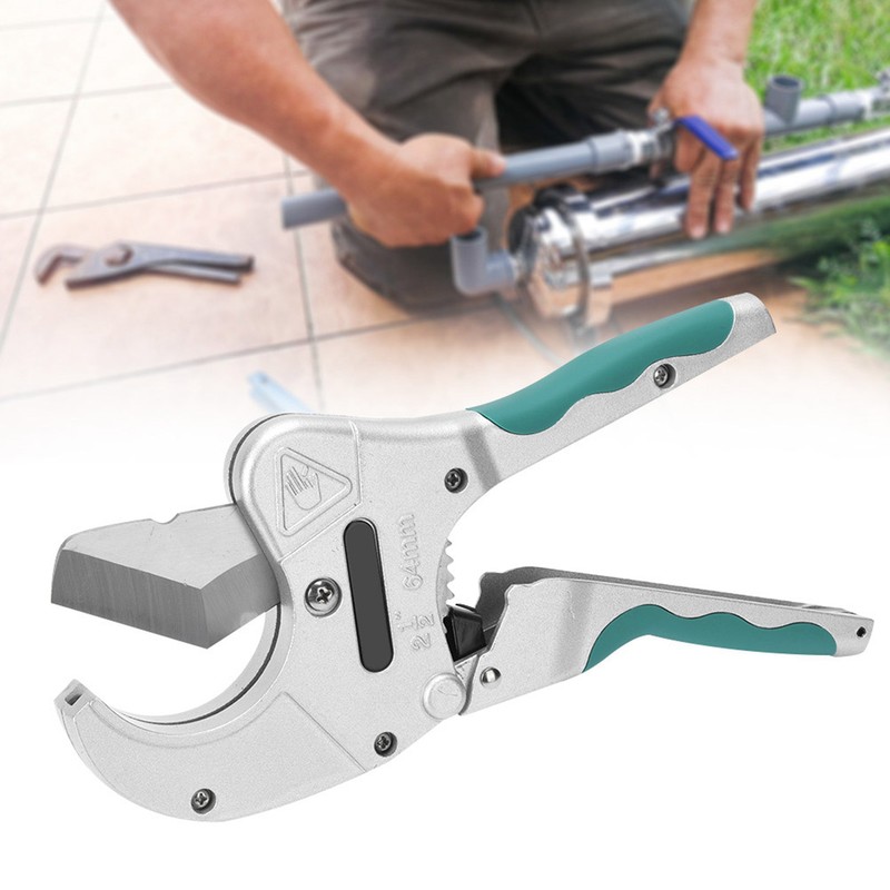W0203 2-1/2in 64mm Pipe Tube Cutter Ratchet Hose Cutting Scissors