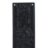 A29 Push Plate with Black Powder Coat Finish Heavy Duty