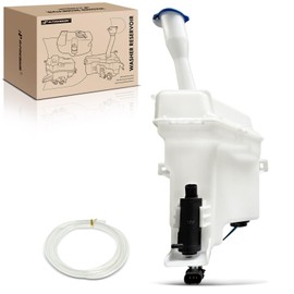 A-Premium Windshield Washer Reservoir Tank Assembly Compatible with Kia Optima 2016 2017 2018 2019 2020 - with Fluid Level Sensor & Pump & Cap (USA Built Models Only)