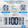 Xflyee Bluetooth Time Sync Digital Wall Clock Battery Operated with
