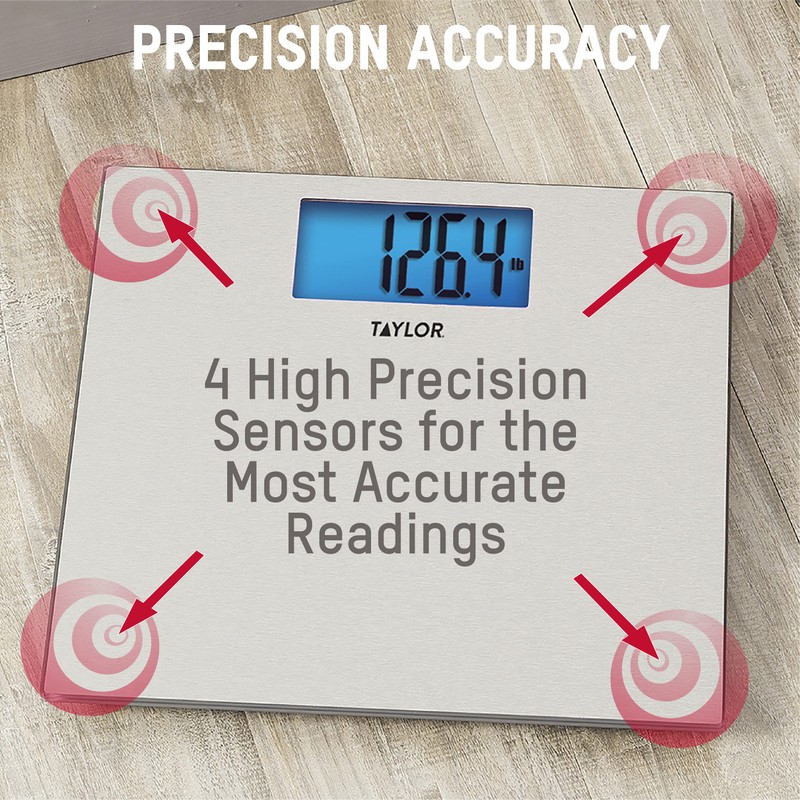 Taylor Digital Scales for Body Weight, 400 LB Capacity, Unique