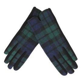 Women's Traditional Tartan Gloves Touch Screen