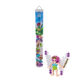 Plus-Plus 300.4241 Fee Animals 9604241 Creative Building Blocks Tube, Fairy, Ingenious Construction Toy, 100 Pieces, Multicoloured