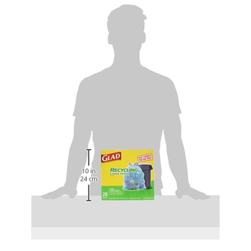 Glad Recycling 30 gal. Trash Bags Drawstring 28 pk