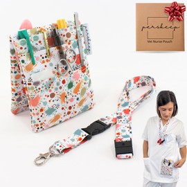 perskeep – Vet Nurse Pouch with Lanyard | Nurse Bag Organizer for Scissors, Watch, Pens | Vet Nurse Accessories for Work | Student Nurse Essentials & Gifts