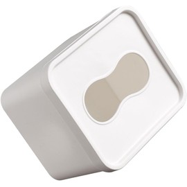 Porta Bolsas de Basura Tapa y Diseño Cuadrado Grande, Caja de Almacenamiento Multifunción para Cocina y Baño, Dispensador de Guantes Desechables y Bolsas de Basura