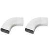 AMERIMAX HOME PRODUCTS 33065 2x3 Galvanized B Elbow, White (Тwo