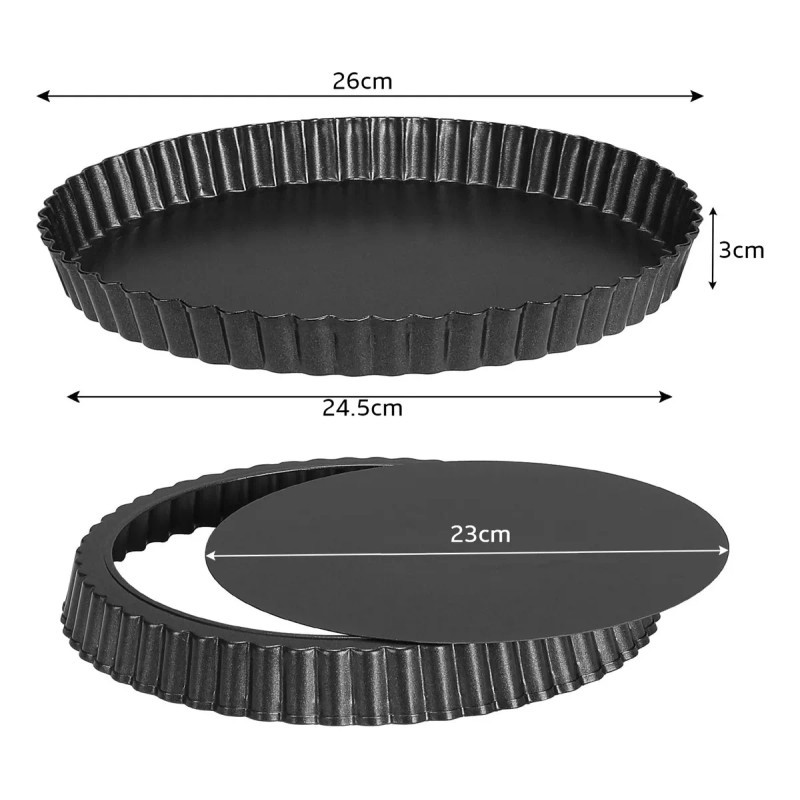 Luxury Molde Antiadherente Desmontable Para Pay Pan Reposteria 26cm