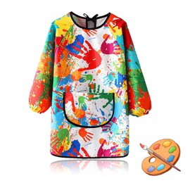 Children's Painting Gown, 8-10 Years, Painting Apron School Painting Coat, Child Craft Apron, Art Watercolour Box, Aprons, Waterproof, Colourful Craft Aprons, Painting, Artist Aprons, Kids Coat, for