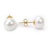 URTHEONE Pearl Earrings 8-9mm AAAAA+ Freshwater Studs for Women, 18K