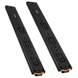 Cokritsm Drawer Slides 300mm Soft Close Drawer Runners 1 Pairs Full Extension Drawer Slides Rails 45kg Load Capacity Side Mount for Cabinet Dresser Wardrobe Kitchen Black