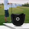 Clickinline 1Pc PU Leather with Embroidery Magnet Golf Mallet Putter