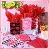24 Pcs Valentines Day Gift Bag Valentines Kraft Paper Bags