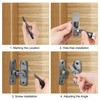 sourcing map 90/180 Degree Barn Door Lock, 2 Set No