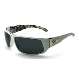 Element 8 Men's Rectangle Fashion Sunglasses Wrap Driving Outdoor Shades - White - Inside Print