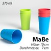 Hausfelder Drinking Cups Set of 6, Unbreakable Reusable Camping and
