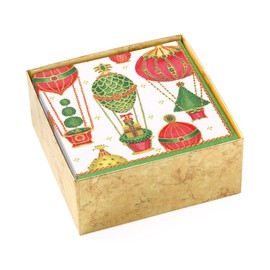 Christmas in the Air Paper Cocktail Napkins - 40 Per Box - 3 Packs