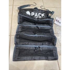 Pack Gear Hanging Suitcase Organizer  Large Hanging Luggage Organizer Black NEW