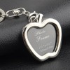 [Dinntty] Apple Keyring Keychain Photo Frame Detachable Keychain Diy Gift