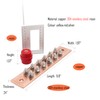 SCXCLY Wall Mounted Copper Ground Bar Kit, with 12 Terminal