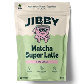 Latte Mix | Jibby Coffee | Matcha Super Latte | A Tad Sweet | 10 Servings