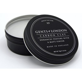 Hair Clay For Men, Matte Putty, Medium Hold Carbon Clay, Gents of London Texture Enhancing Mens Hair Clay, Authentic Styling Matt Clay Hair Wax | Grooming Products for Men, Hair Styling Clay 75g