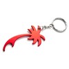 Komonee Palm Tree Red Keychain Bottle Opener Key Chain Metal