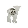 PinMart Cute White Lamb Farm Animal Enamel Lapel Pin