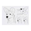 4 x 'African Wild Dog Face' Temporary Tattoos (TO00071790)