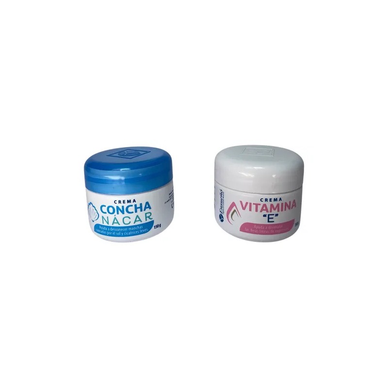 Crema Concha Nácar Despigmentante + Crema Vitamina E Ensueño