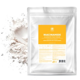 NSC Mascarilla Facial En Polvo De Alginato Con Niacinamida Y Complejo De Péptidos - 1 Kg, 40 Aplicaciones - Peel-Off - Cuidado Facial Natural Coreano 