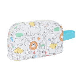 Safta Preescolar Zoo Thermal Breakfast Bag, Thermal Breakfast Bag, Quality and Maximum Resilience for Meals, Leisure, 21.5 x 6.5 x 12 cm, Beige, M, Casual, beige, Casual