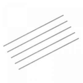 sourcing map Round Steel Rod, 1mm HSS 63-65 HRC Lathe Bar Stock Tool 60mm Long for Shaft Gear Drill Lathes Boring Machine Turning Miniature Axle 5Pcs