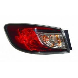 For Mazda 3 Sedan 2010 2011 2012 2013 Tail Light Assembly Standard Type Outer Driver Side DOT Certified MA2800144N