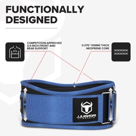 Weight Lifting Belt for Men and Women - Performance Auto-Locking Weightlifting Belt for Functional Fitness, Olympic Lifting and Training Workouts - Squats, Deadlift (Navy Blue, X-Large)