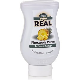 Piña Reàl, Pineapple Puree Infused Syrup, 16.9 FL OZ Squeezable Bottle (Pack of 1)